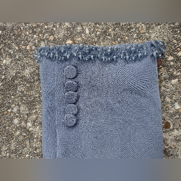 Cinq À Sept Kayden Beaded Crepe Blazer Blue Tailored Lined Jacket NWT Sz 6 - Picture 8 of 10